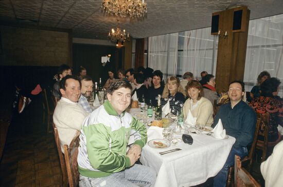 Американские туристы в Москве