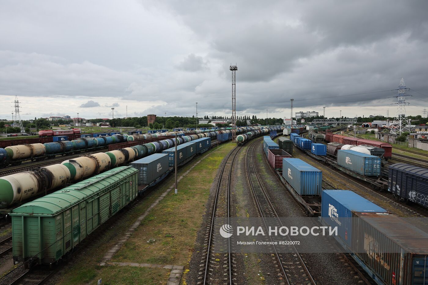 Железнодорожная сортировочная станция в Калининграде