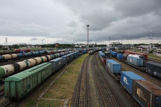 Железнодорожная сортировочная станция в Калининграде