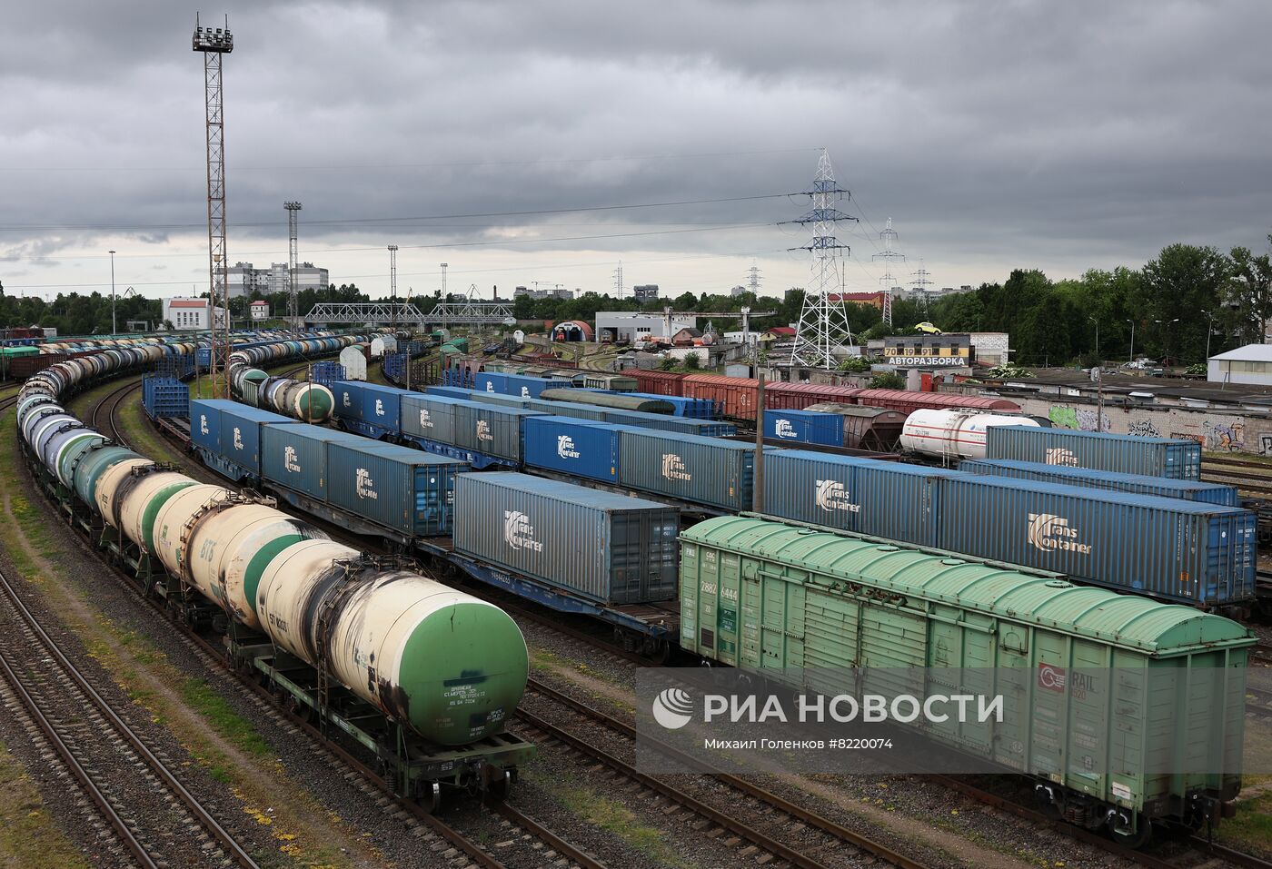 Железнодорожная сортировочная станция в Калининграде