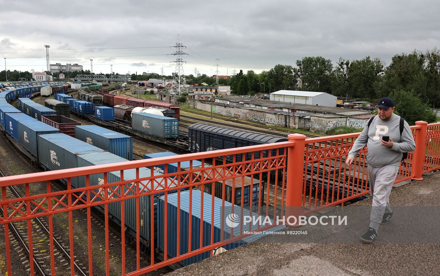 Железнодорожная сортировочная станция в Калининграде