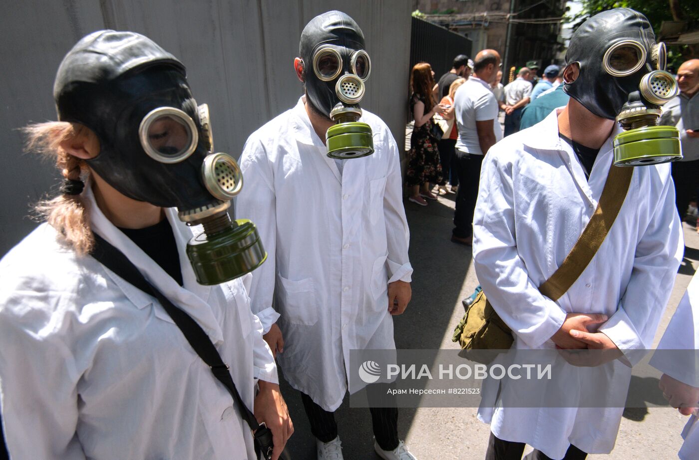 Акция протеста в связи с деятельностью биолабораторий в Армении