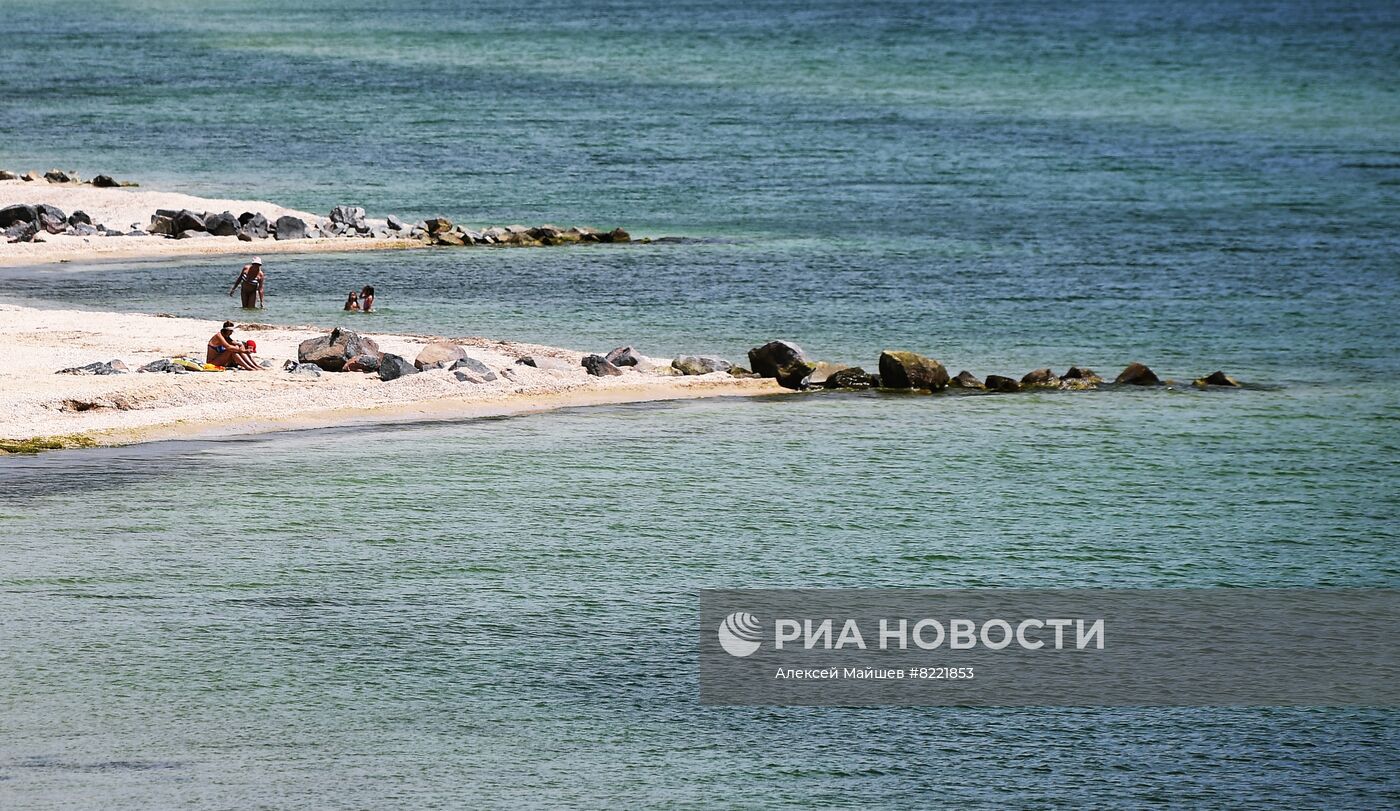 Побережье Азовского моря в Запорожской области