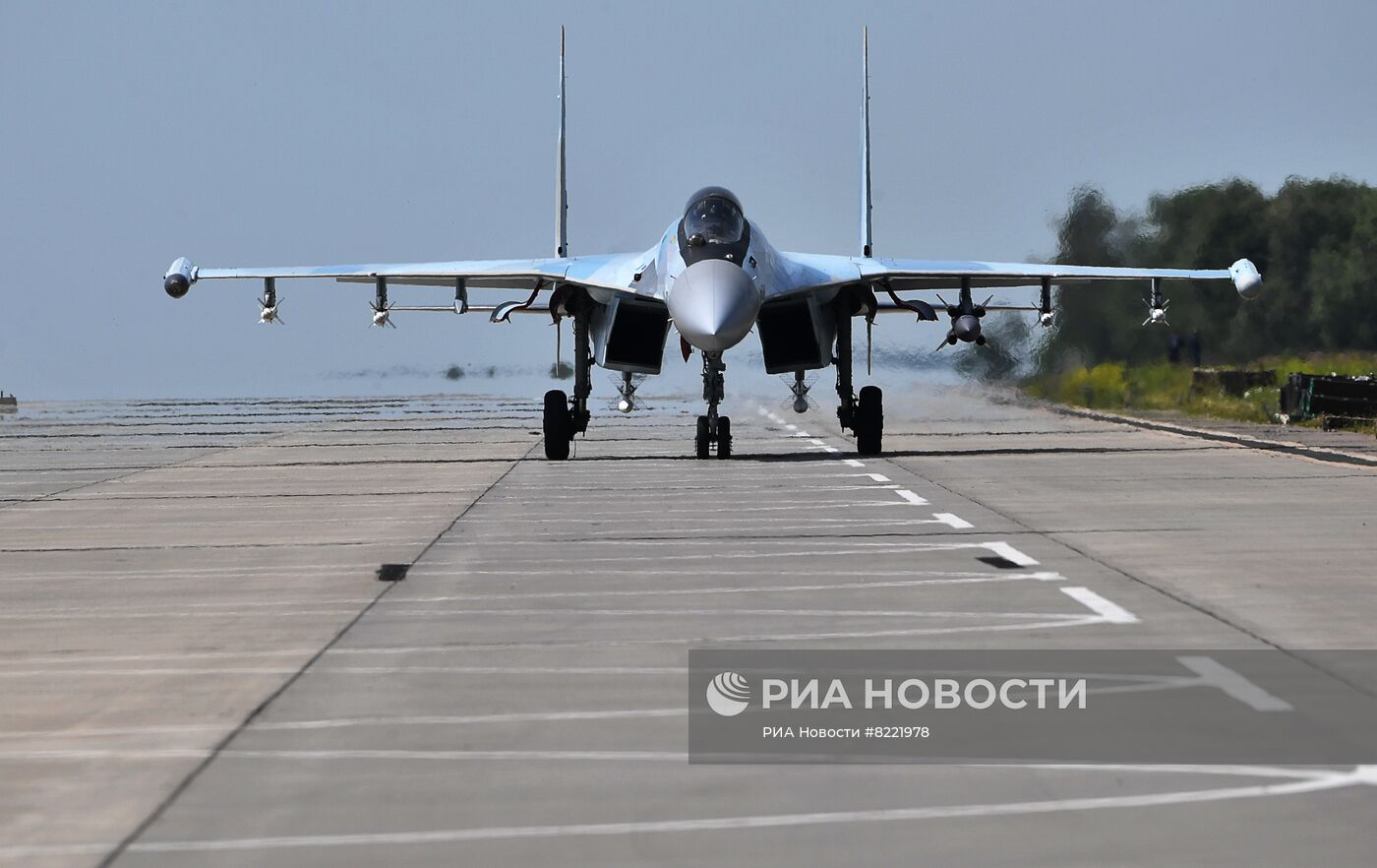 Истребители Су-35 в зоне спецоперации