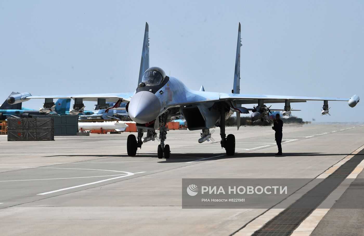 Истребители Су-35 в зоне спецоперации