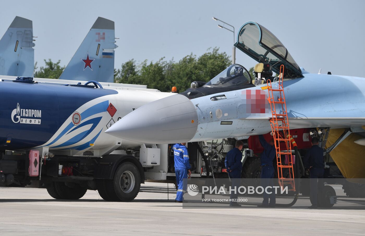 Истребители Су-35 в зоне спецоперации