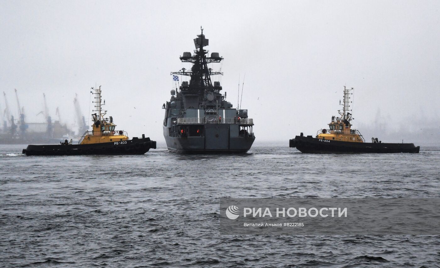 Возвращение отряда кораблей ТОФ во Владивосток