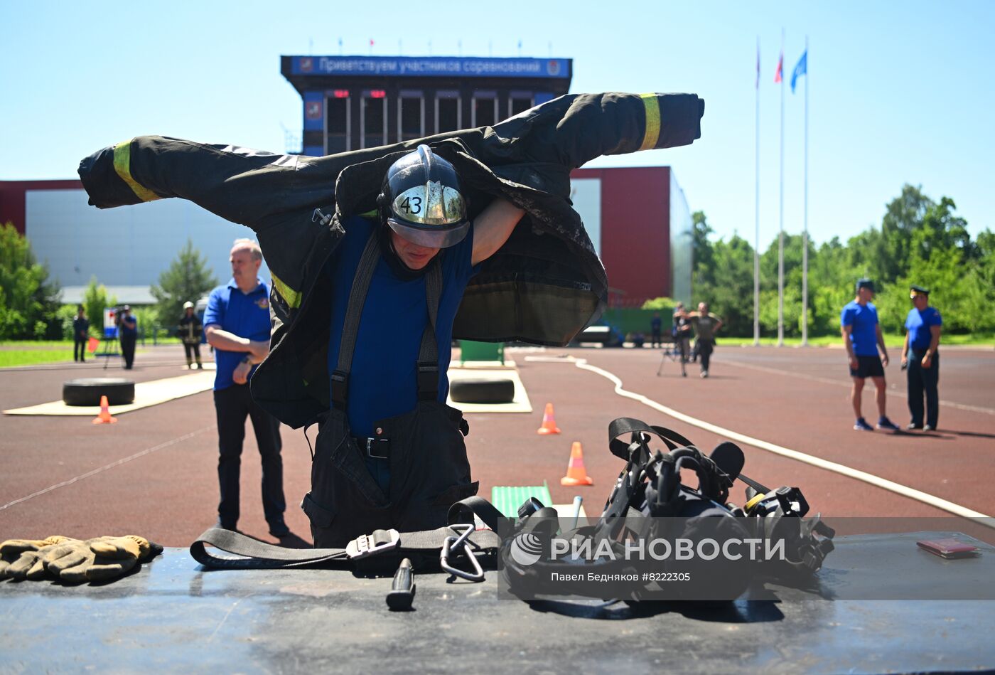 Финал городского конкурса "Московские мастера" по профессии "Пожарный"