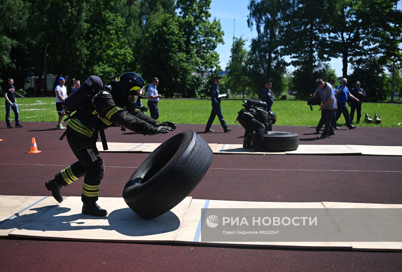 Финал городского конкурса "Московские мастера" по профессии "Пожарный"