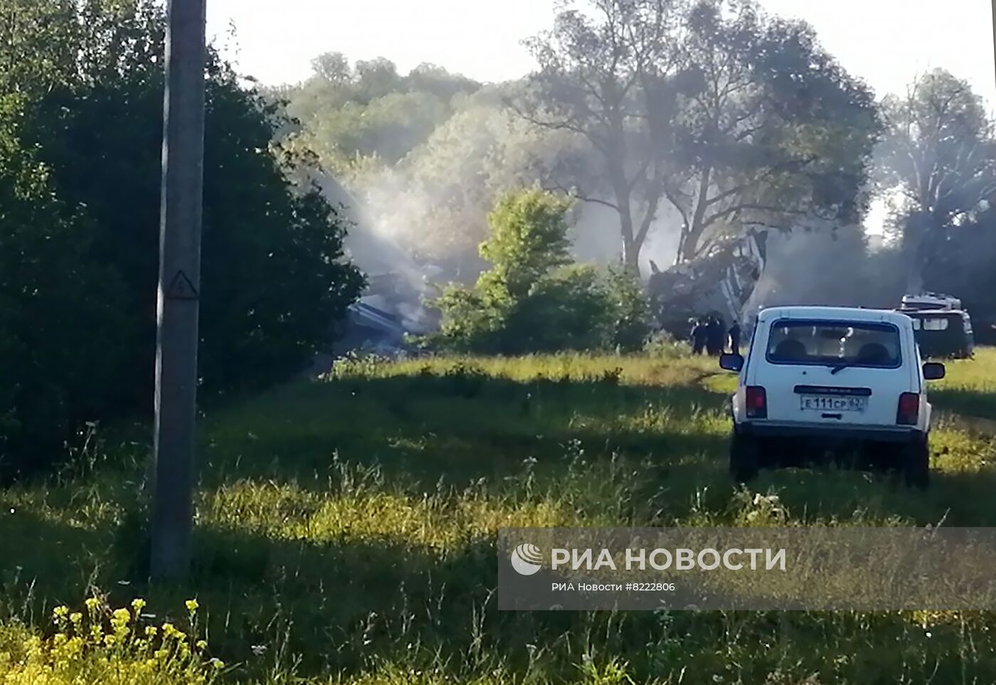 Военно-транспортный самолет Ил-76 совершил жесткую посадку в Рязанской области