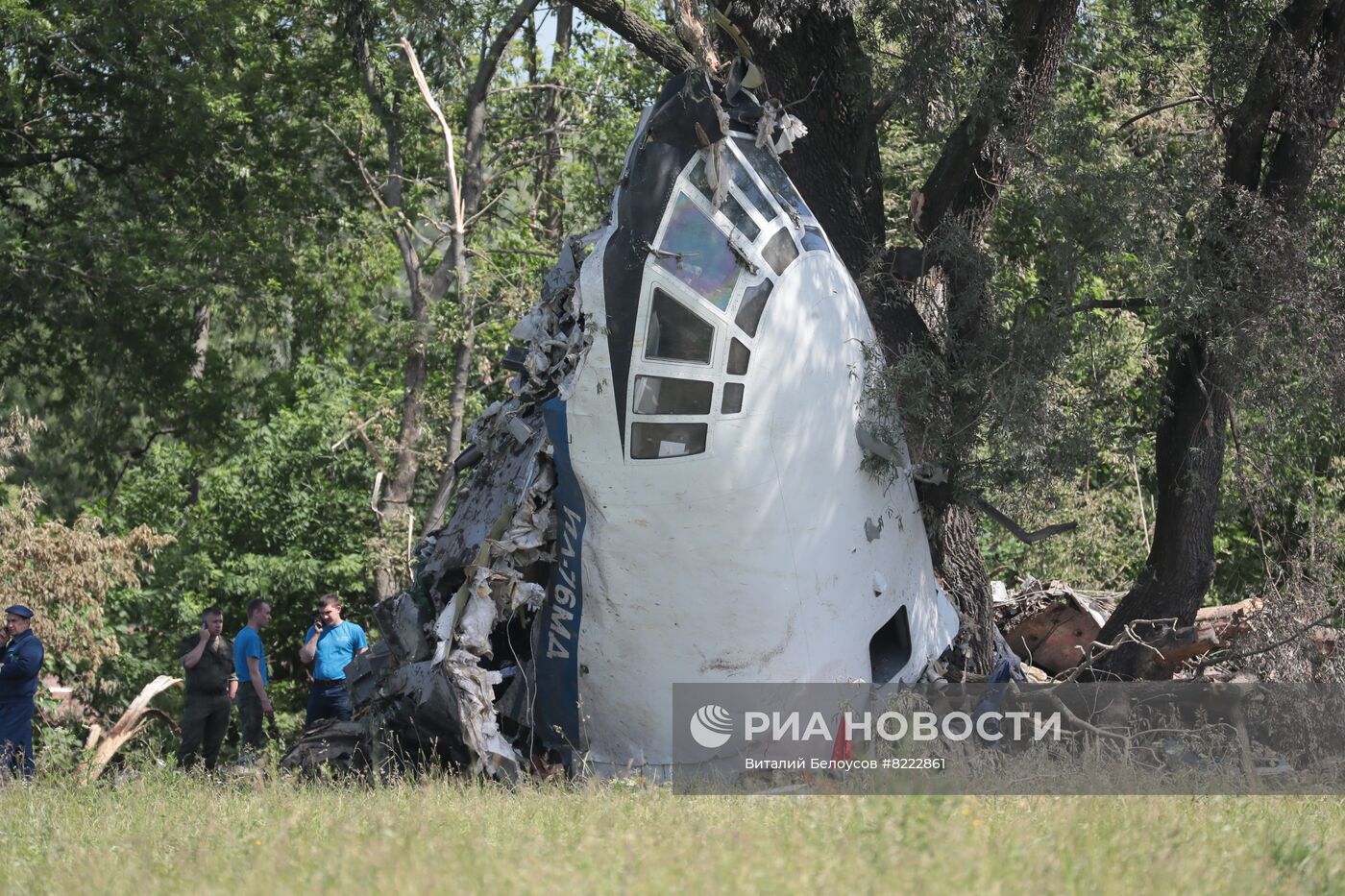 Грузовой самолет Ил-76 потерпел крушение в Рязанской области