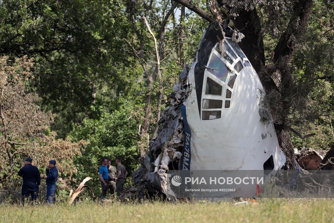 Грузовой самолет Ил-76 потерпел крушение в Рязанской области