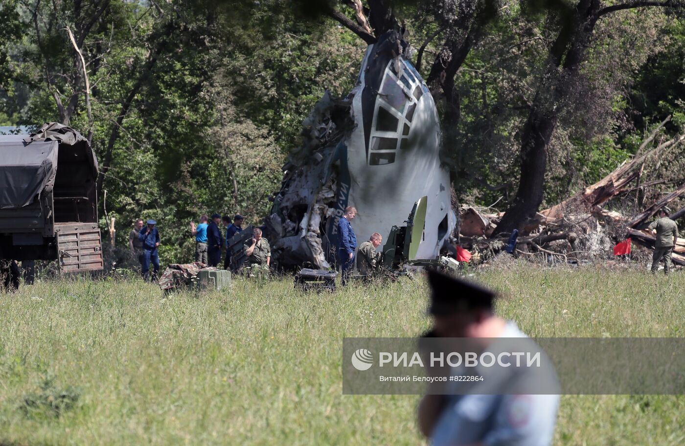 Грузовой самолет Ил-76 потерпел крушение в Рязанской области
