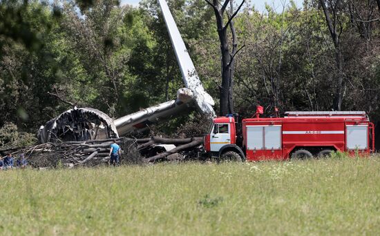 Грузовой самолет Ил-76 потерпел крушение в Рязанской области