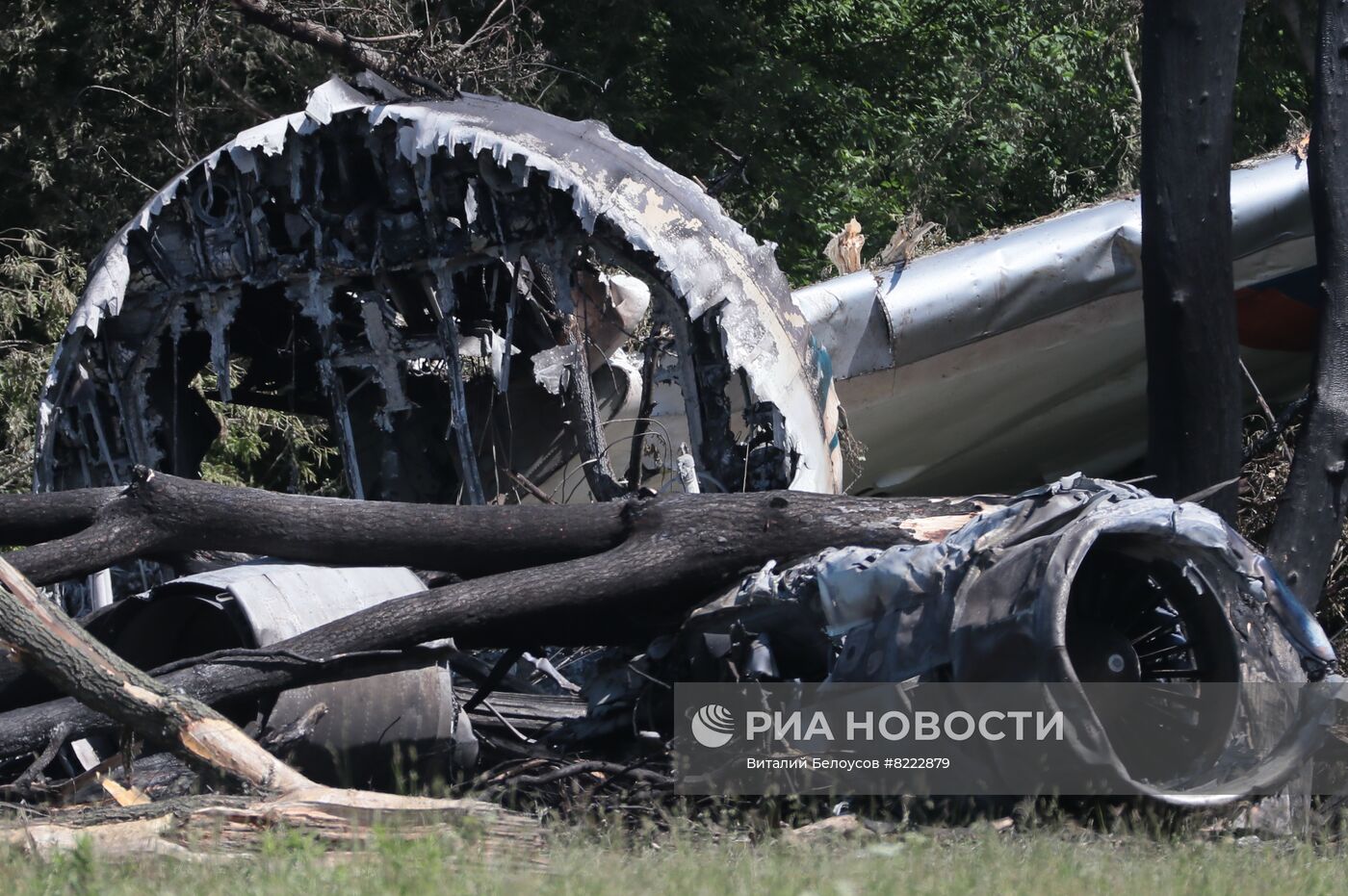 Грузовой самолет Ил-76 потерпел крушение в Рязанской области