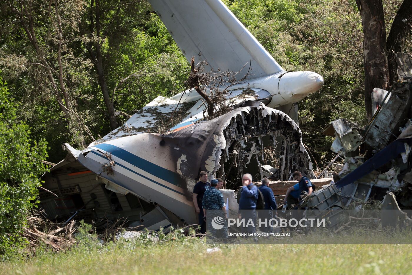 Грузовой самолет Ил-76 потерпел крушение в Рязанской области