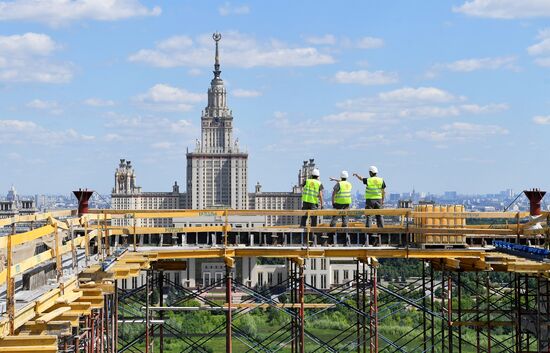 Строительство инновационного научно-технологического центра МГУ "Воробьевы горы"