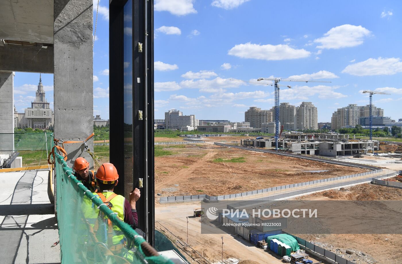 Строительство инновационного научно-технологического центра МГУ "Воробьевы горы"