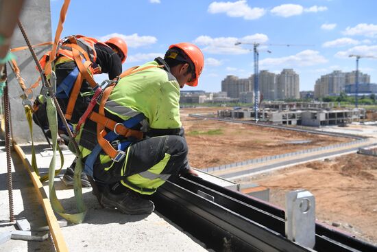 Строительство инновационного научно-технологического центра МГУ "Воробьевы горы"