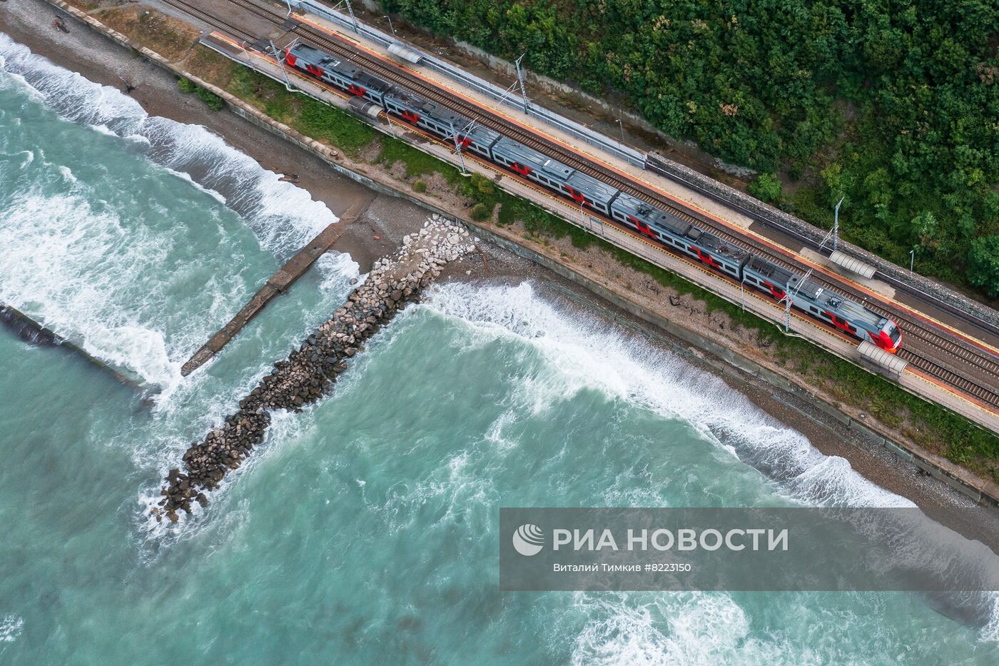 Побережье черного моря в Туапсинском районе