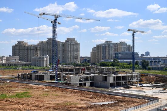 Строительство инновационного научно-технологического центра МГУ "Воробьевы горы"