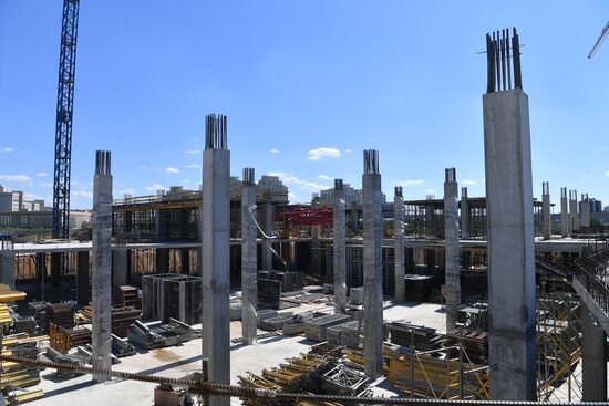 Строительство инновационного научно-технологического центра МГУ "Воробьевы горы"