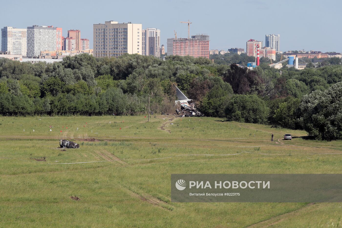 Грузовой самолет Ил-76 потерпел крушение в Рязанской области