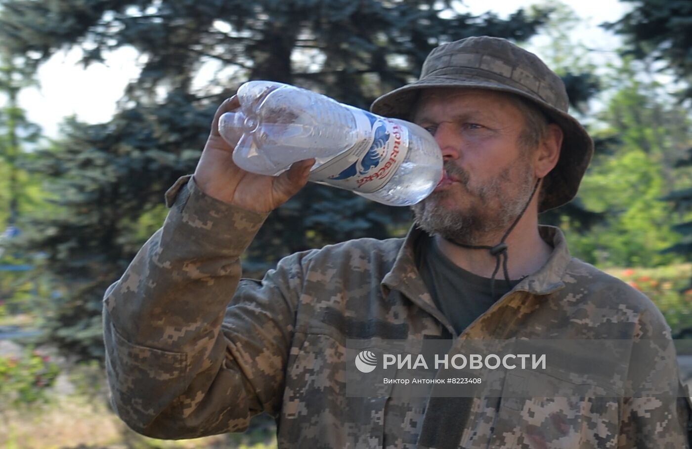 Бойцы чеченского отряда "Ахмат" в Золотом-2 и Камышевахе в ЛНР