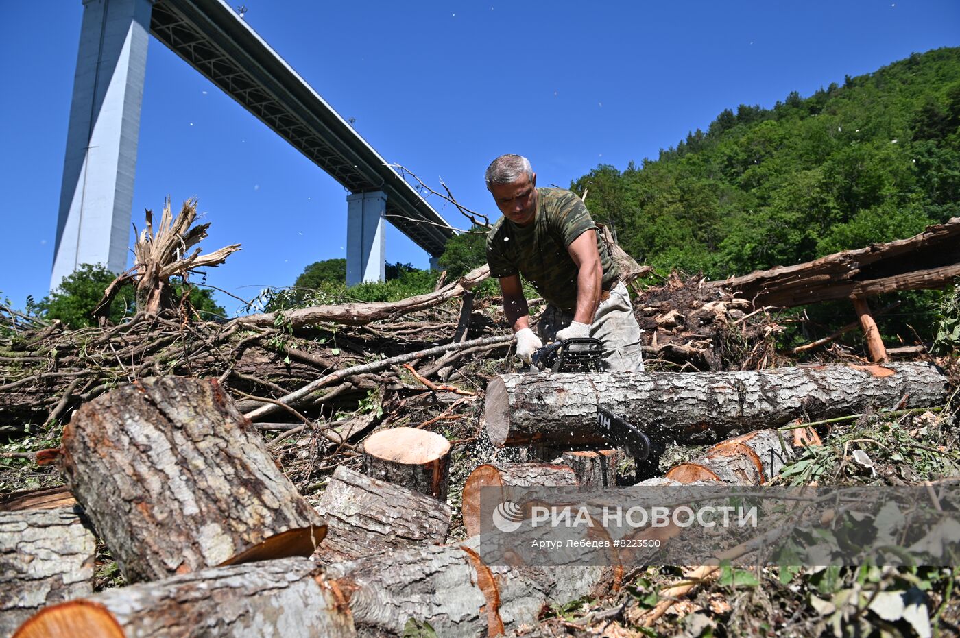 Последствия шторма в Сочи