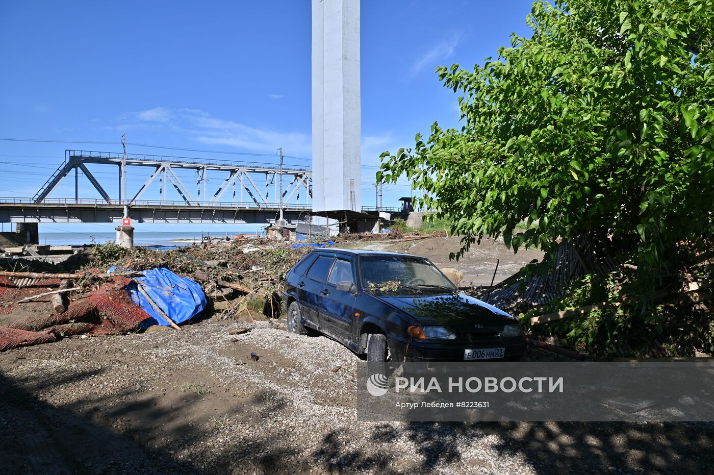 Последствия шторма в Сочи