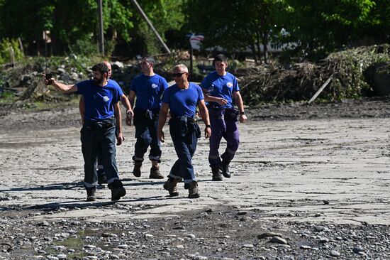 Последствия шторма в Сочи