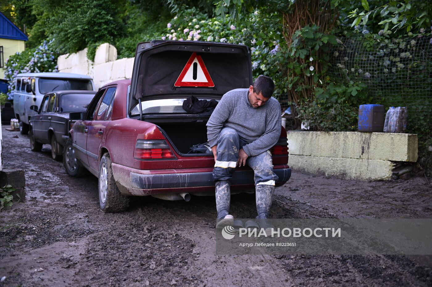Последствия шторма в Сочи
