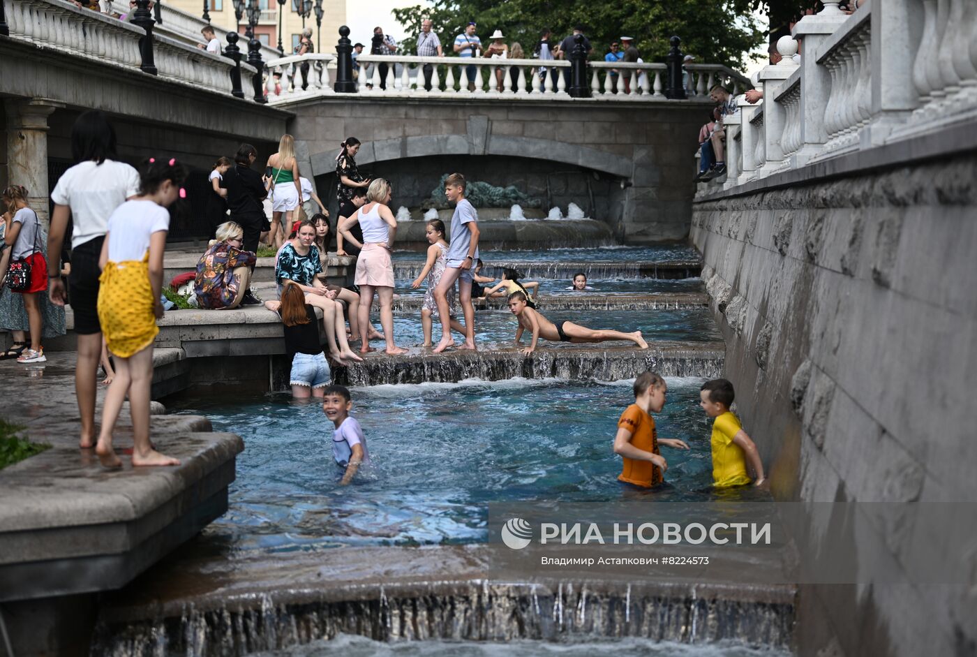 Жаркая погода в Москве 