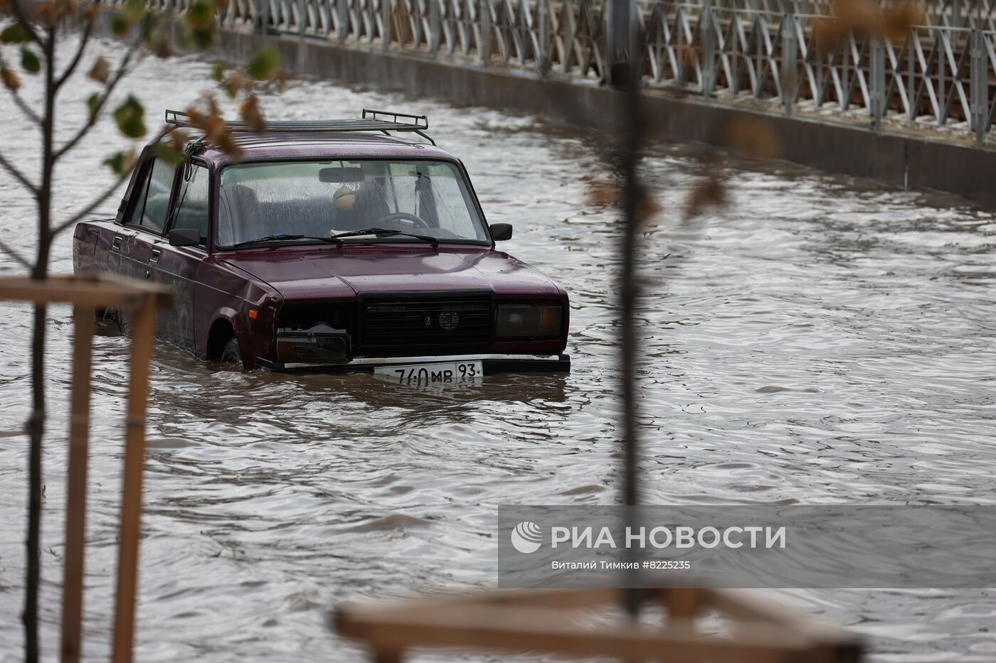 Подтопления в Краснодаре после обильных ливней