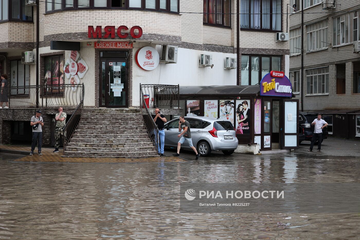 Подтопления в Краснодаре после обильных ливней