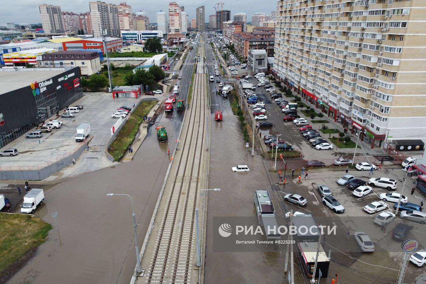 Подтопления в Краснодаре после обильных ливней