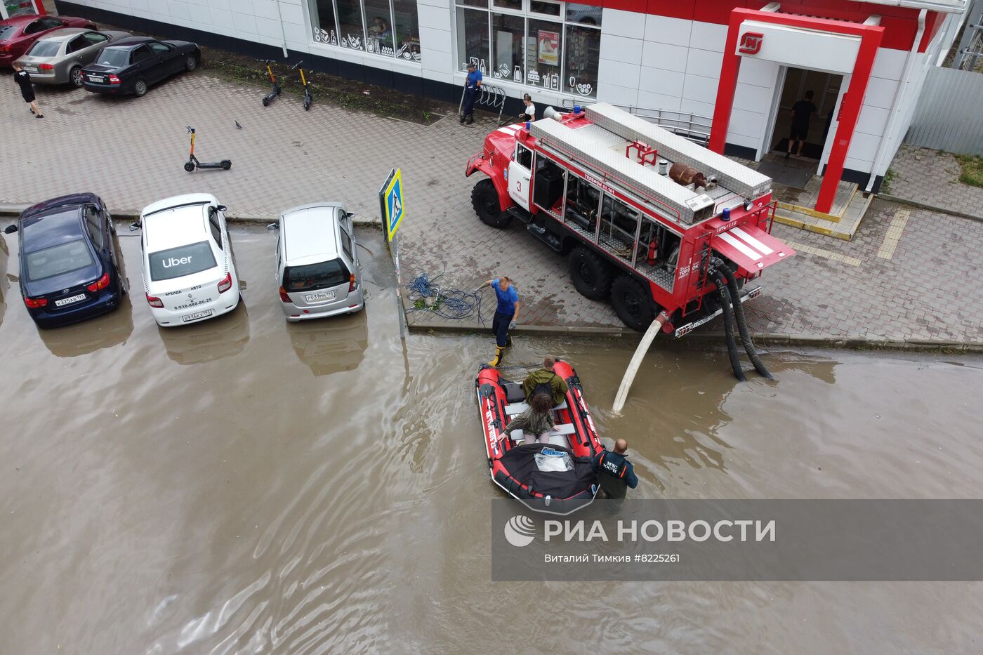 Подтопления в Краснодаре после обильных ливней