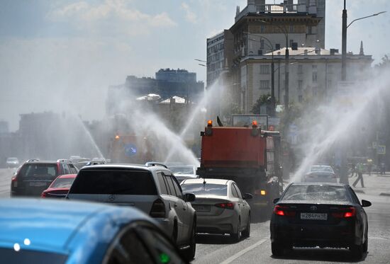 Жаркая погода в Москве