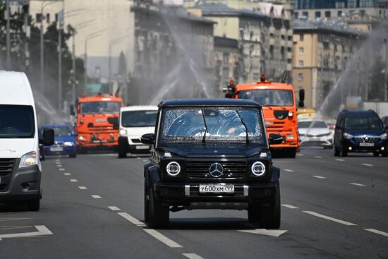 Жаркая погода в Москве