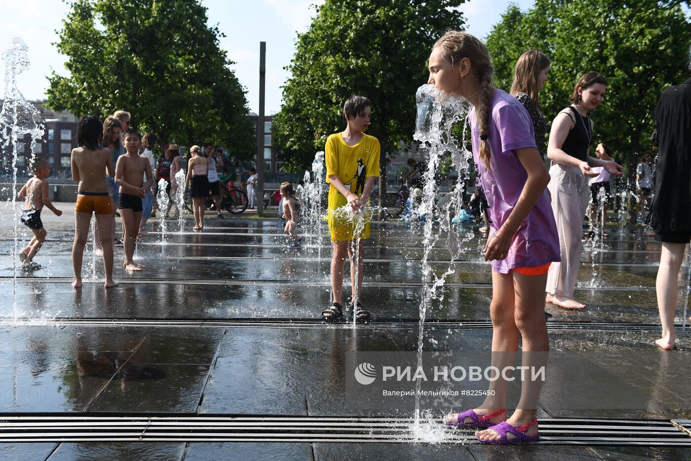 Жаркая погода в Москве