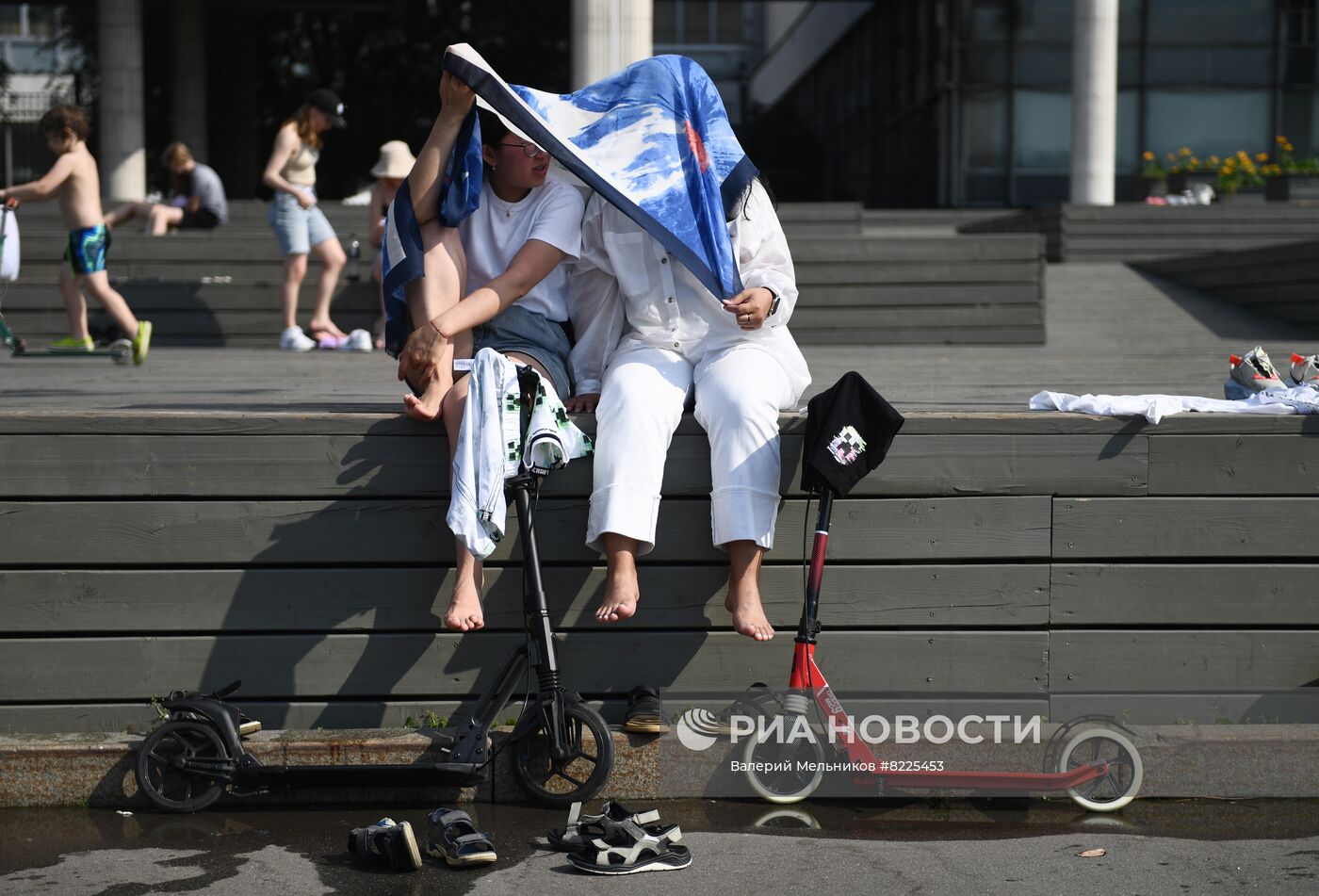 Жаркая погода в Москве