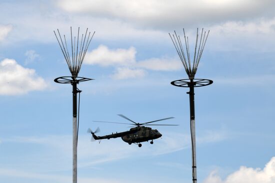 Аэродром базирования вертолетов Ка-52 в зоне проведения спецоперации