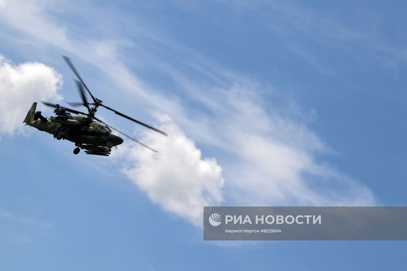 Аэродром базирования вертолетов Ка-52 в зоне проведения спецоперации