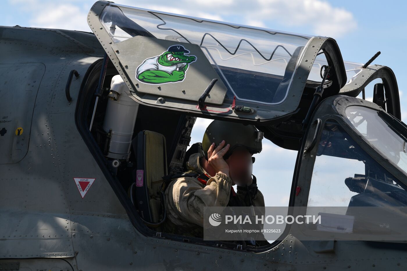 Аэродром базирования вертолетов Ка-52 в зоне проведения спецоперации