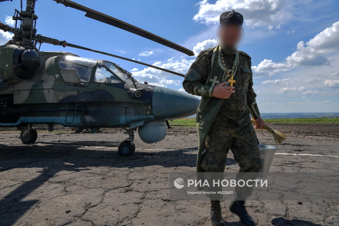 Аэродром базирования вертолетов Ка-52 в зоне проведения спецоперации