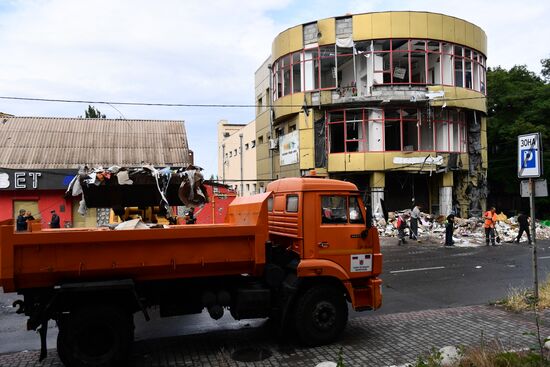 Восстановительные работы в Мариуполе