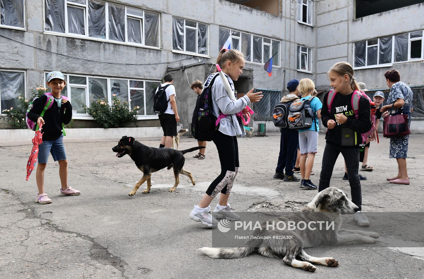 Возобновление занятий в мариупольской школе № 65