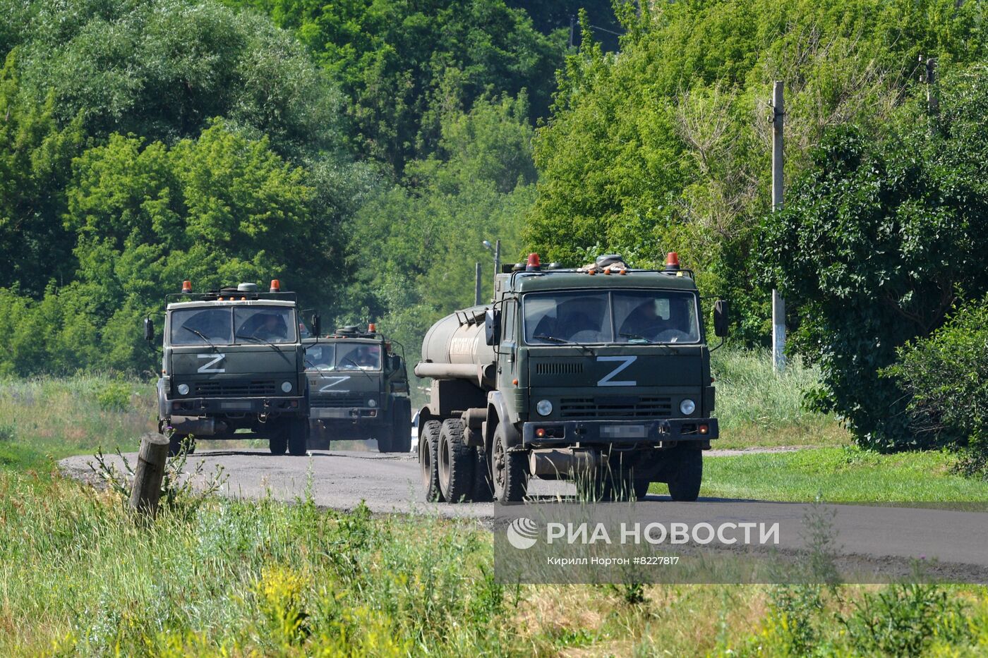 Блокпост ВС РФ в Харьковской области