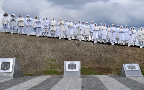 Открытие мемориала "Строителям безмолвных рубежей" в Чувашии