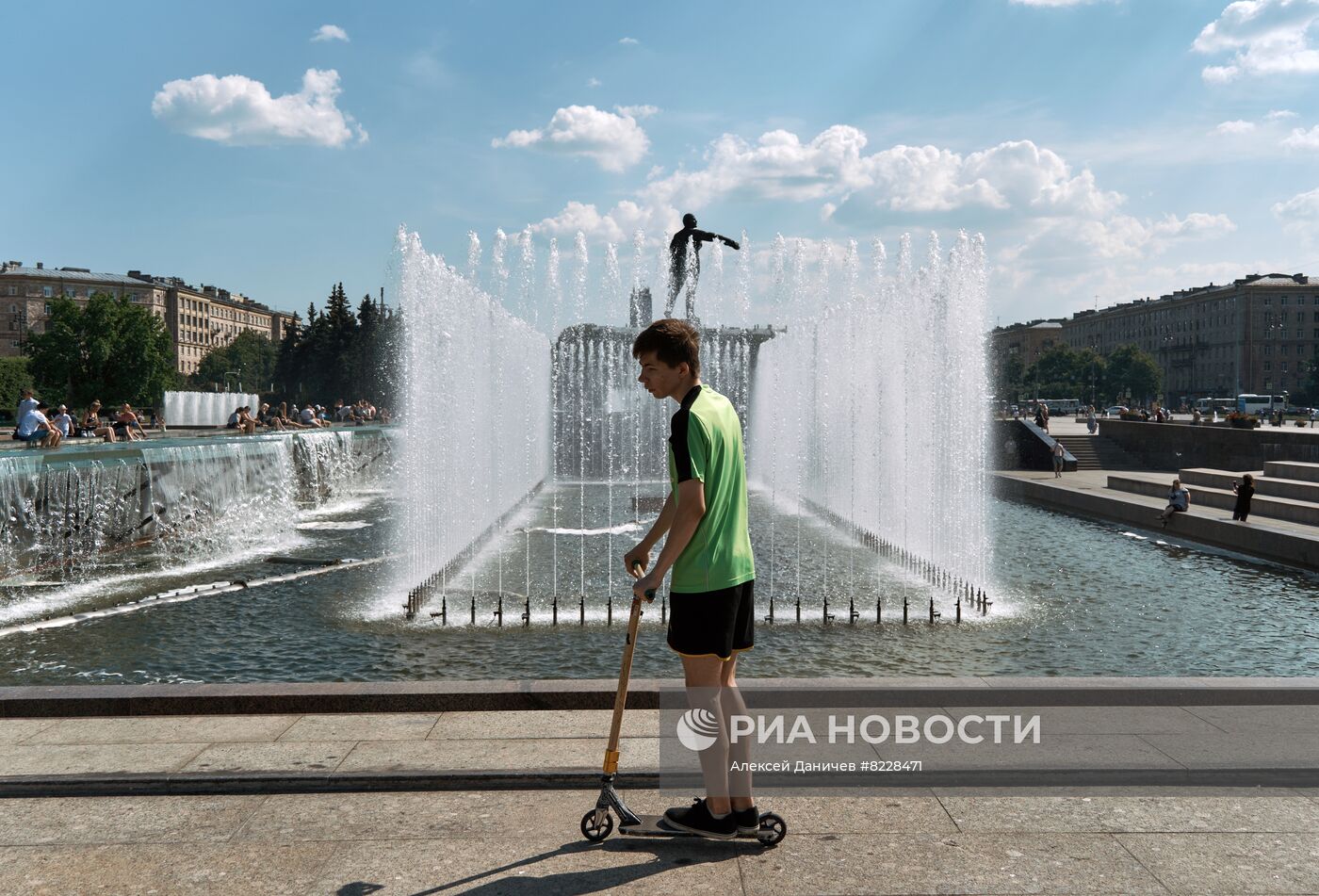 Жаркая погода в Санкт-Петербурге